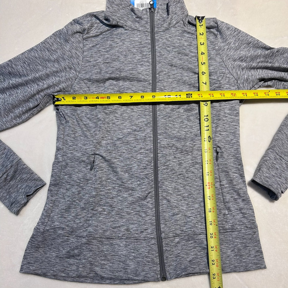Columbia Women’s Heather Gray Weekend Adventure Full Zip Jacket - Size Medium - Picture 4 of 6